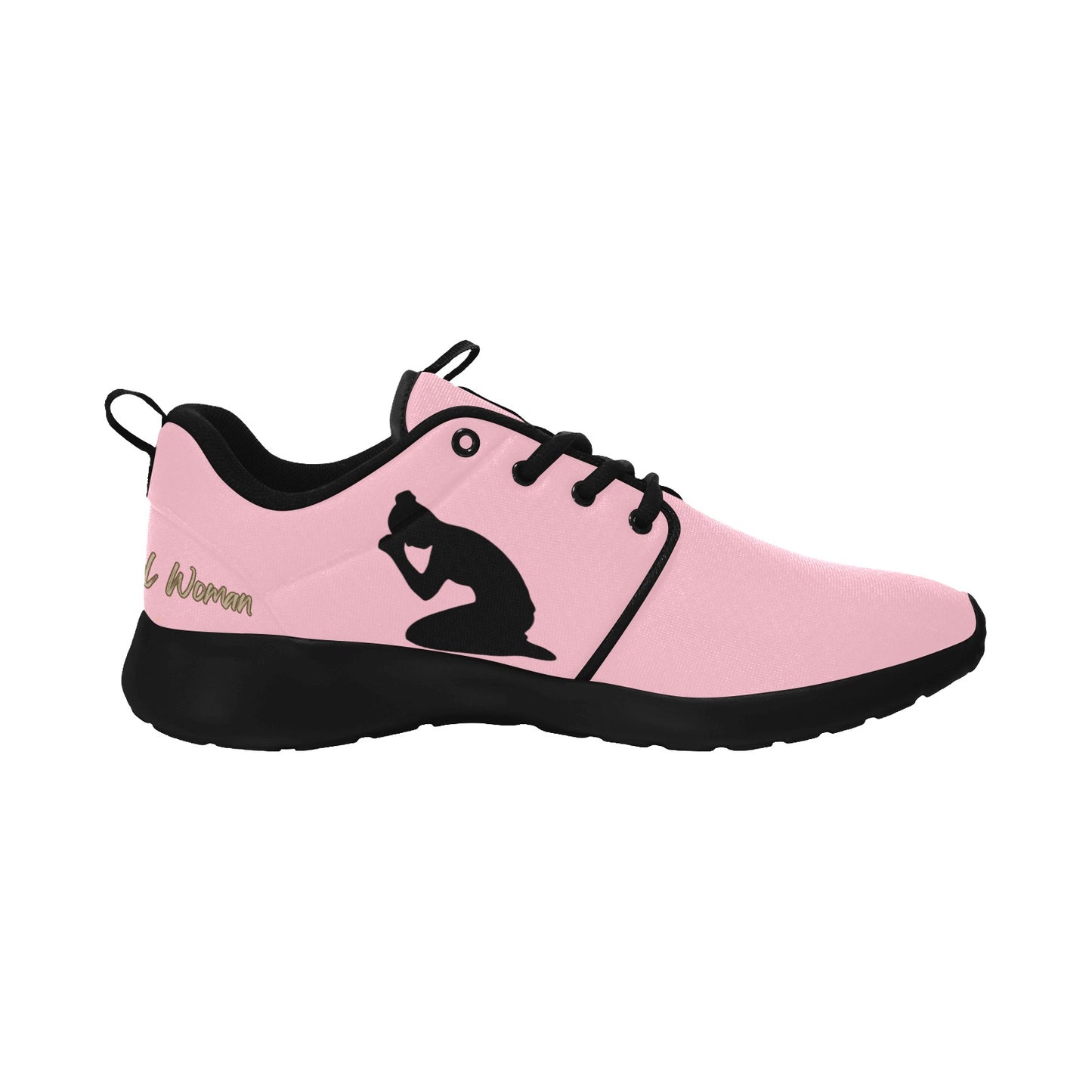 Natural Woman PRAY (BL) PINK w/ Black Sole Sneakers