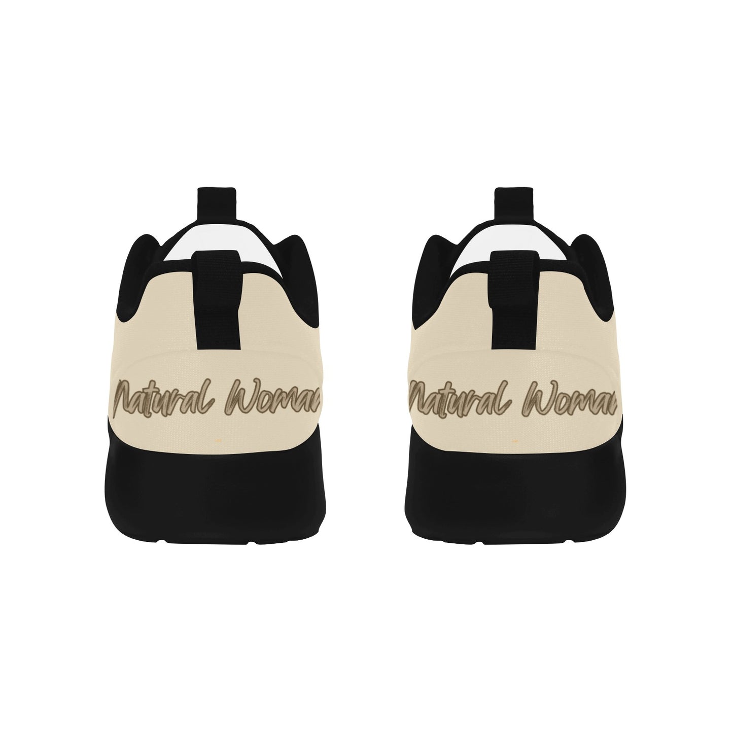 Natural Woman PUFF (BL) CREAM w/ Black Sole Sneakers