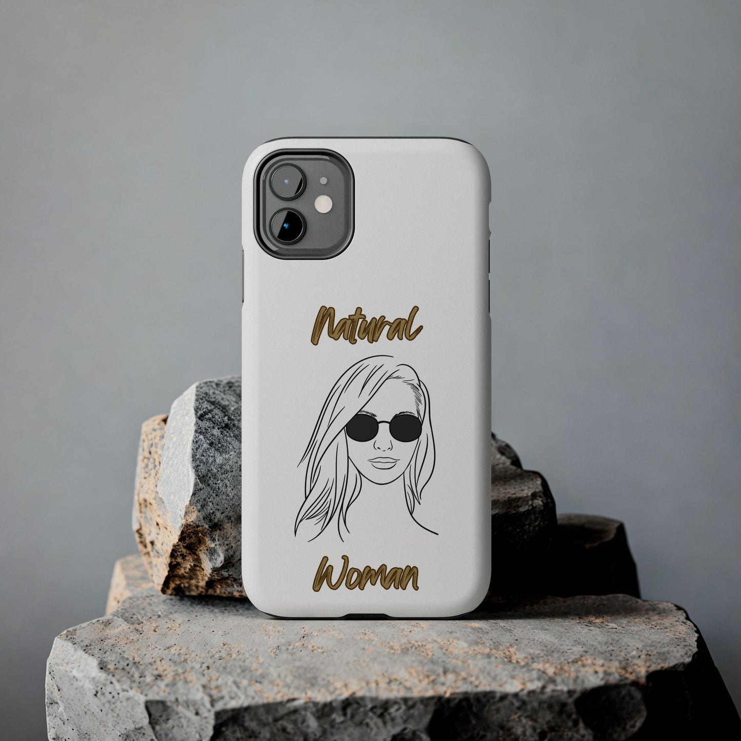 Natural Woman Shades (BL)Tough Phone Cases WHITE