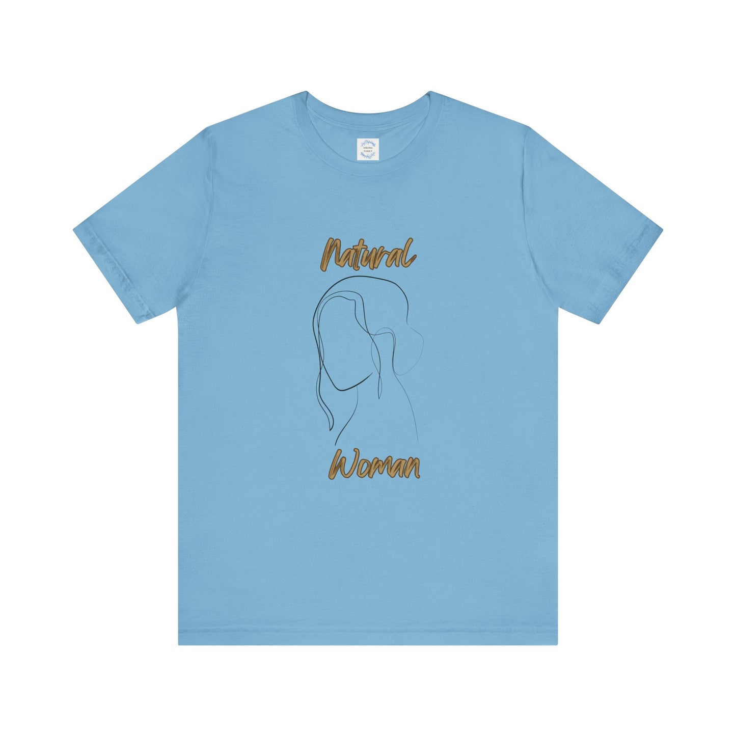 Natural Woman Hanging hair (BL) Short Sleeve T-Shirt