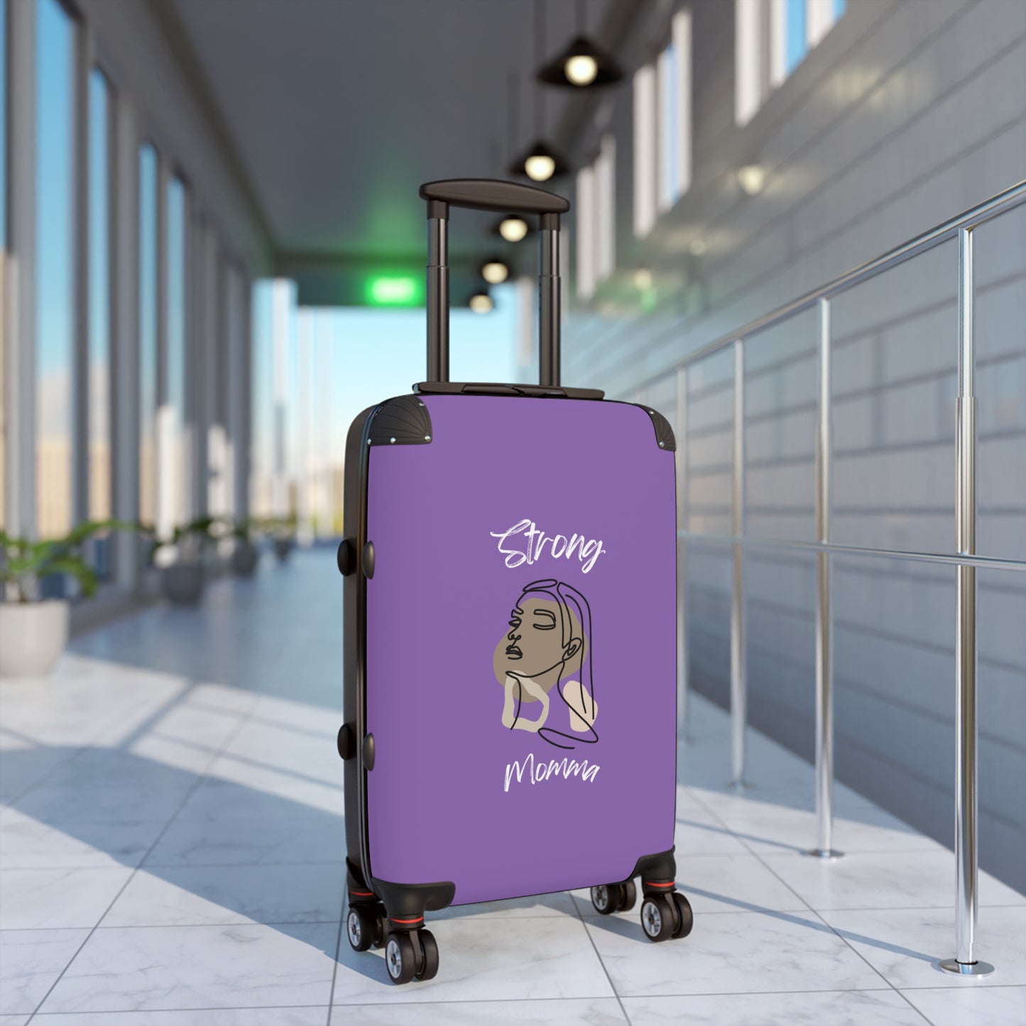 Strong Momma (WL) Luggage Bags LIGHT PURPLE