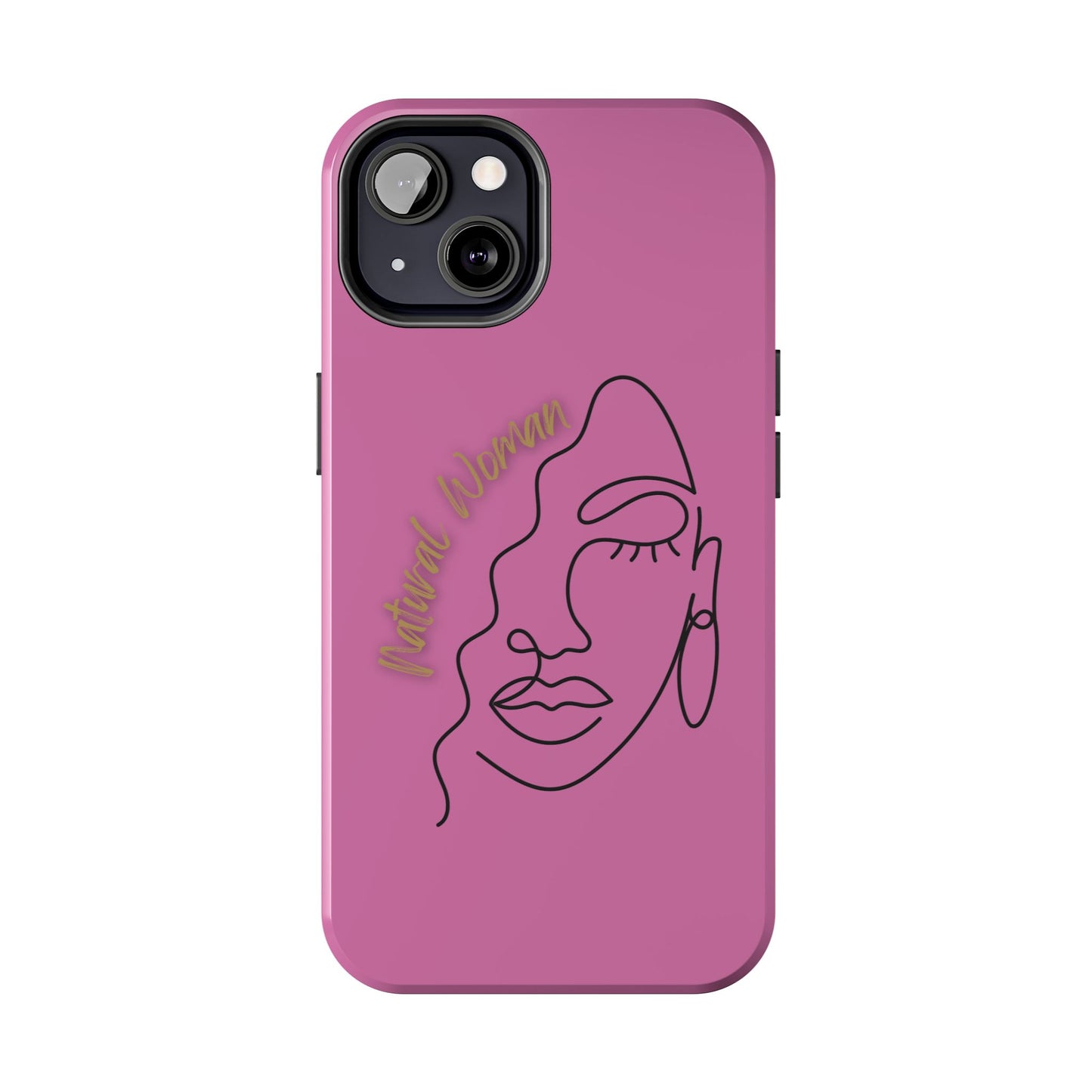 Natural Woman Half Face (BL)Tough Phone Case LIGHT PINK