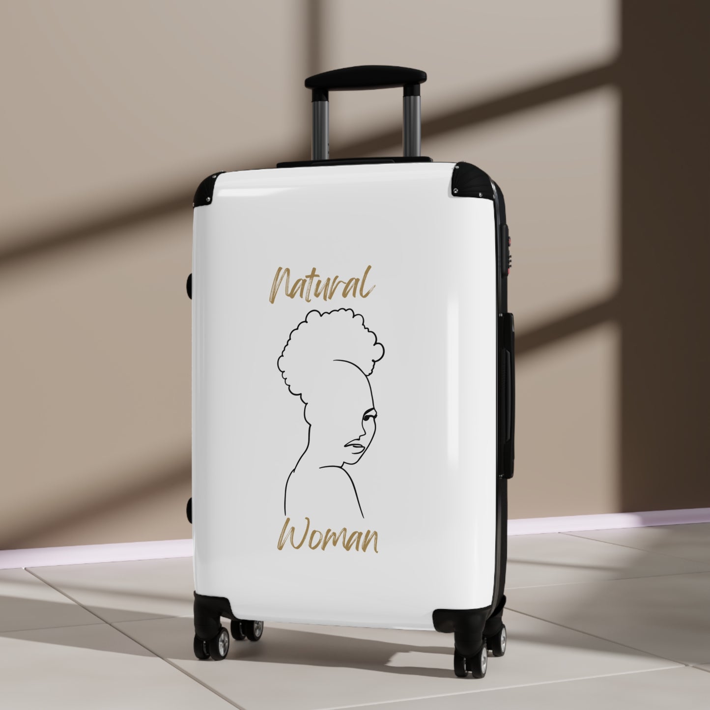 Natural Woman Twist Afro (BL) Suitcase WHITE
