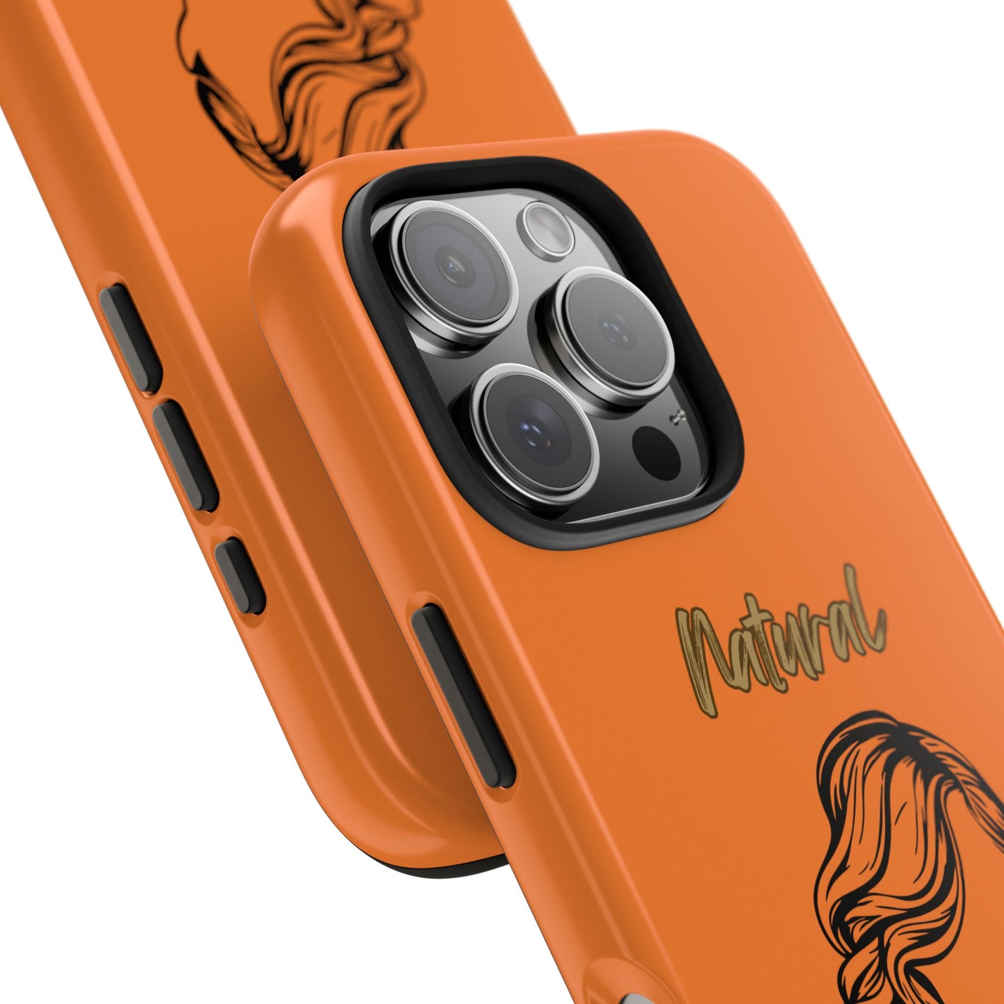 Natural Woman Long Curl (BL)Tough Phone Cases CRUSTA