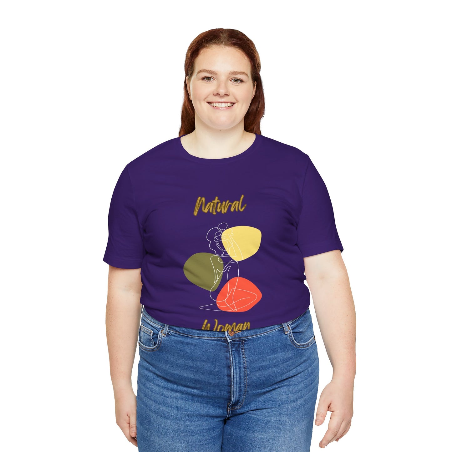 Natural Woman Colorful Pose (WL) Short Sleeve T-Shirt