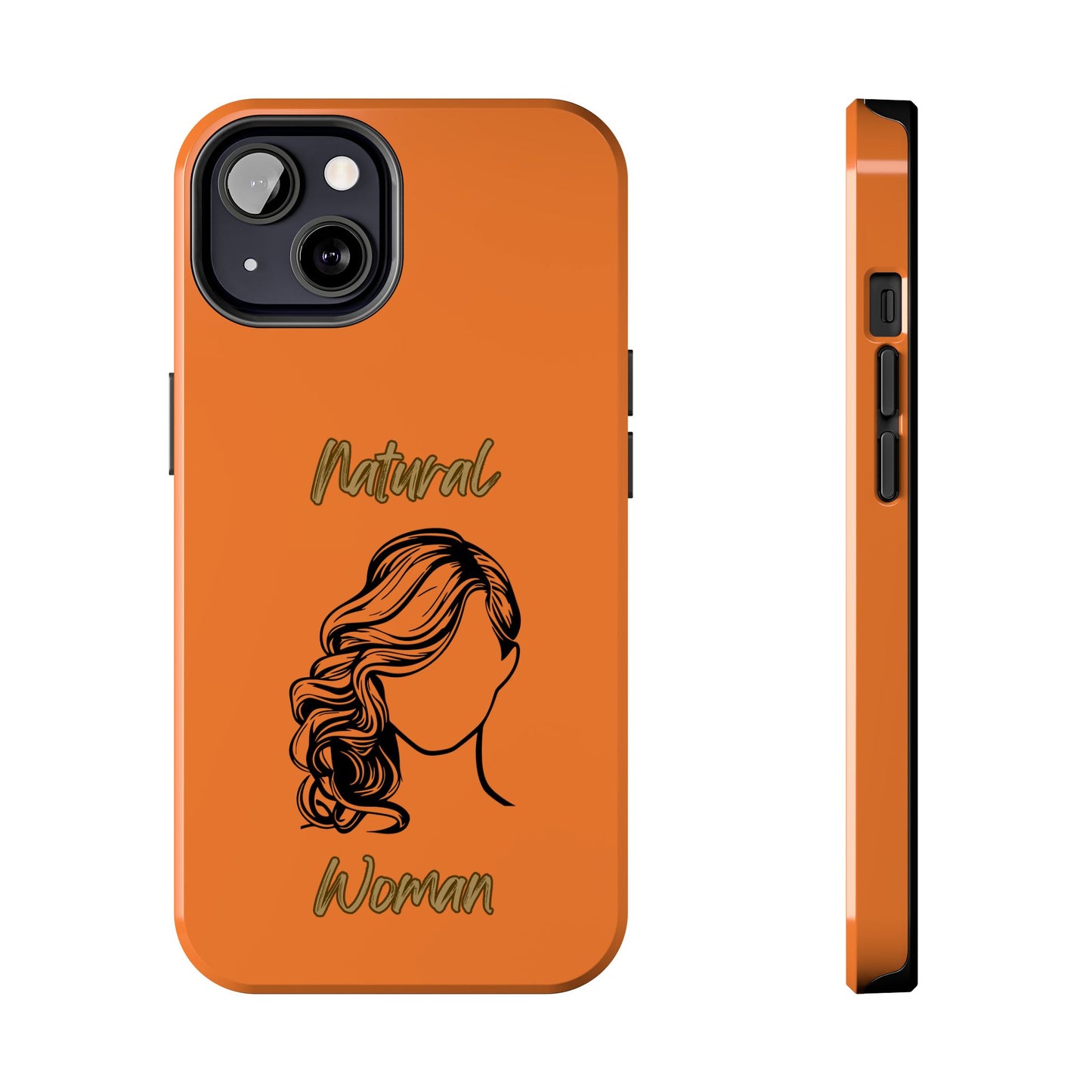 Natural Woman Long Curl (BL)Tough Phone Cases CRUSTA