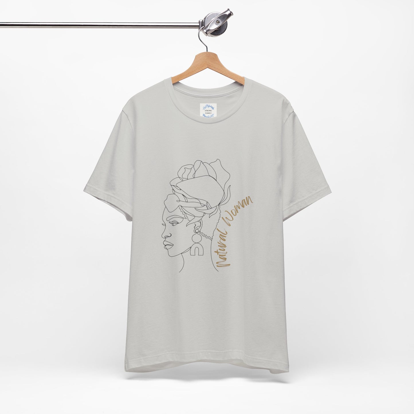Natural Woman Flower Wrap (BL) Short Sleeve T-Shirt