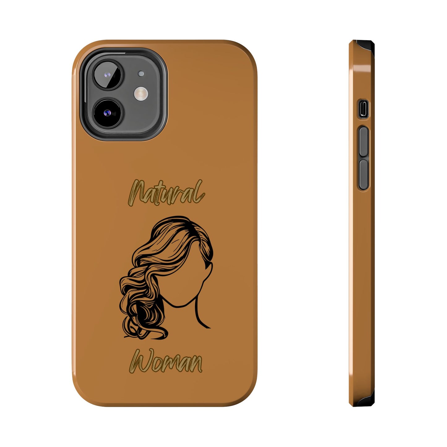 Natural Woman Long Curl (BL)Tough Phone Cases LIGHT BROWN