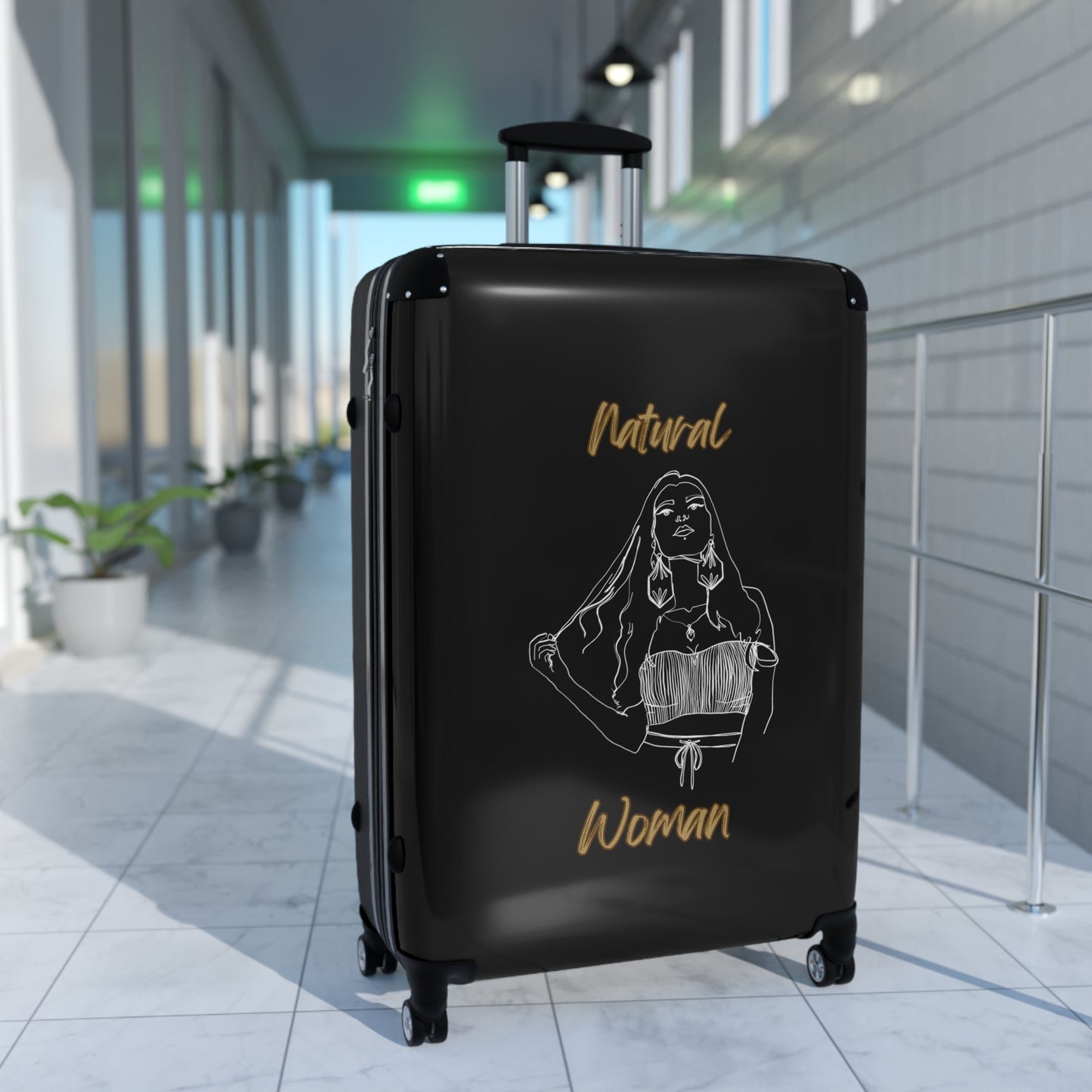 Natural Woman Thinking (WL) Suitcase BLACK