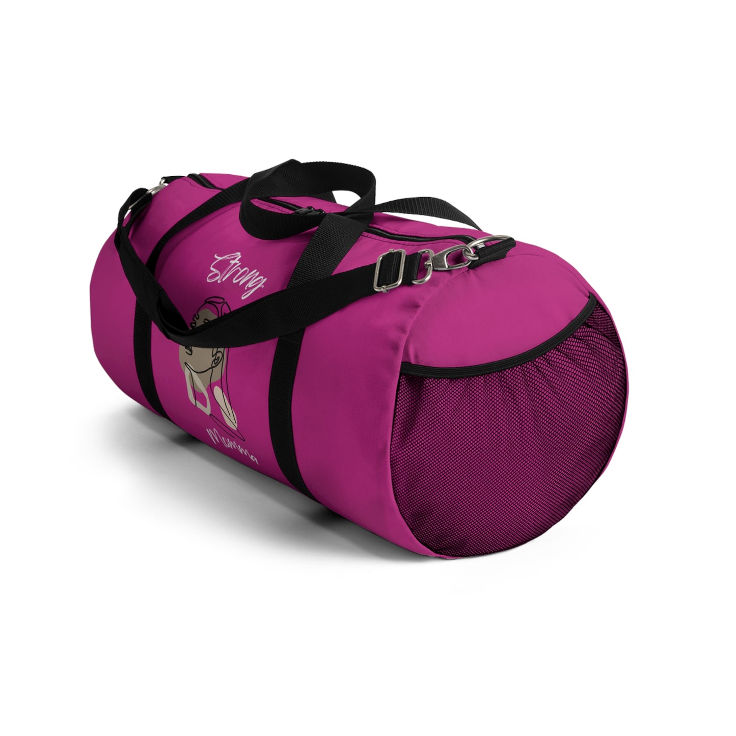 Strong Momma (WL) Duffel Bag PINK