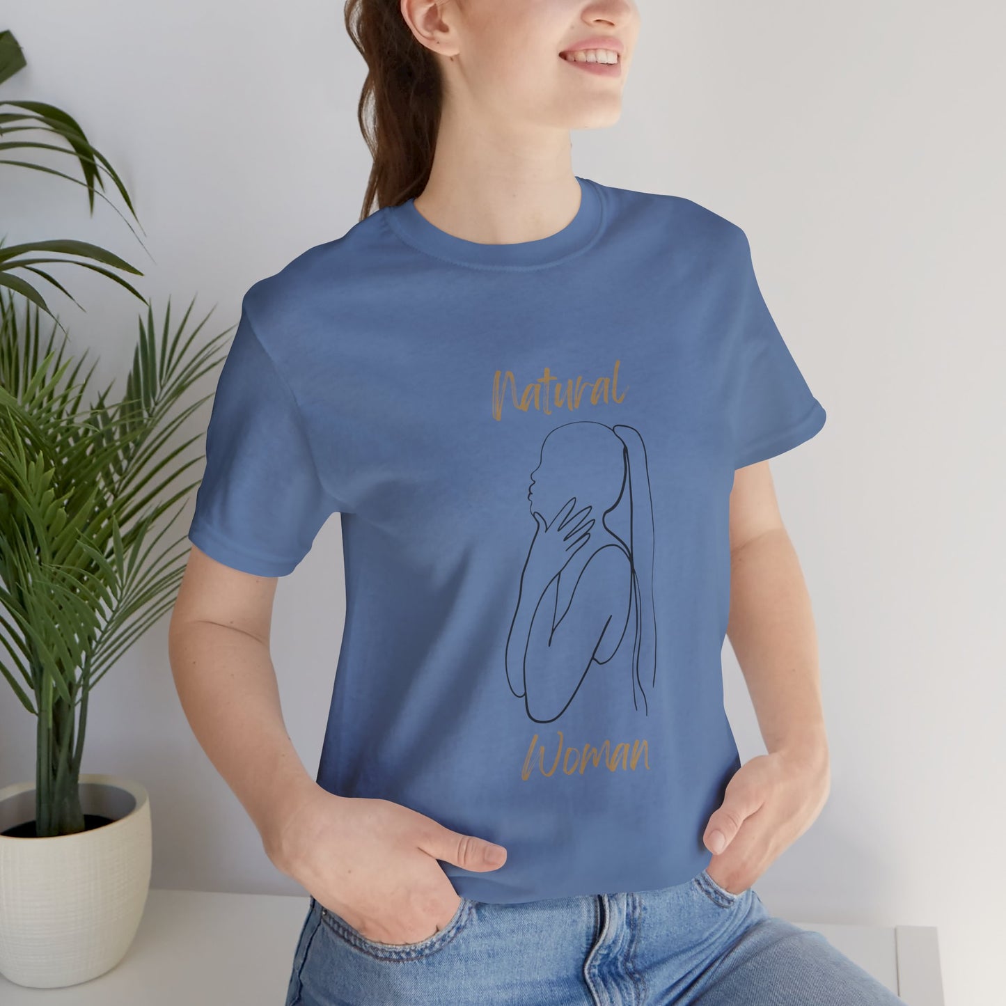 Natural Woman Ponytail (BL) Short Sleeve T-Shirt