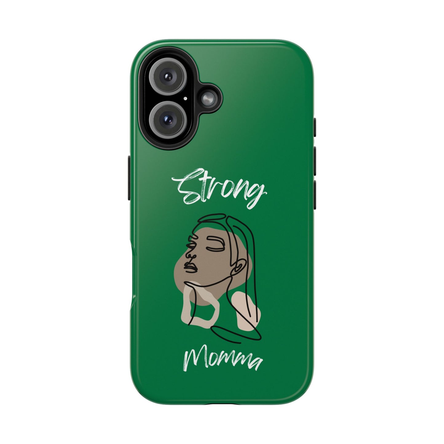 Strong Momma (WL) Tough Phone Cases DARK GREEN