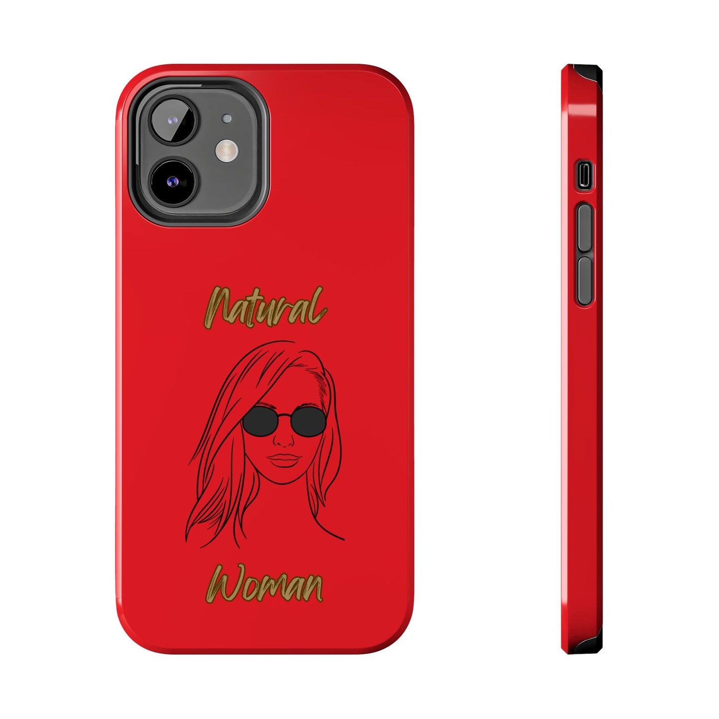Natural Woman Shades (BL)Tough Phone Cases RED