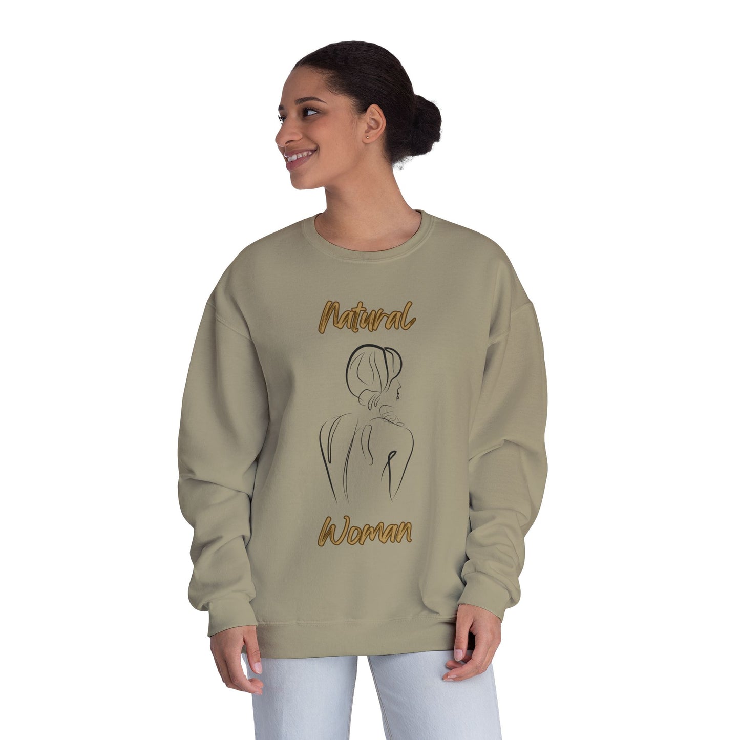 Natural Woman Back (BL) Crewneck Sweatshirt