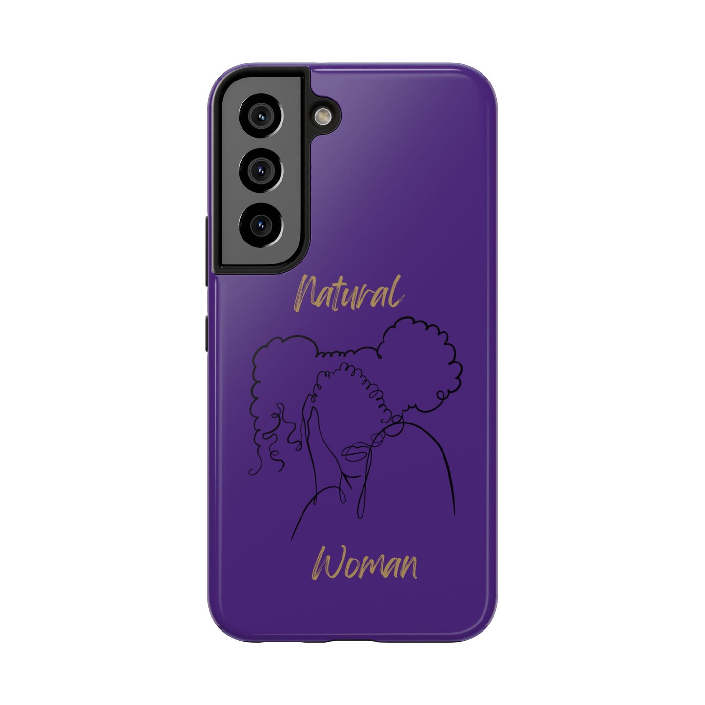 Natural Woman Twin Puffs (BL)Tough Phone Cases PURPLE