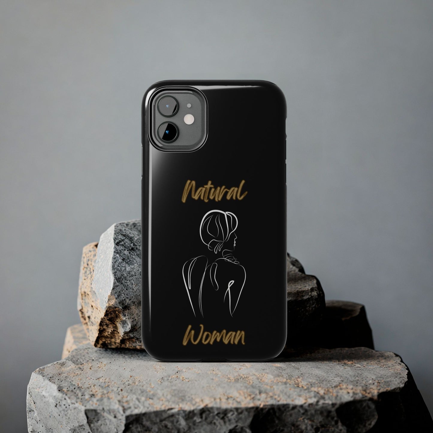 Natural Woman Back (WL)Tough Phone Cases BLACK