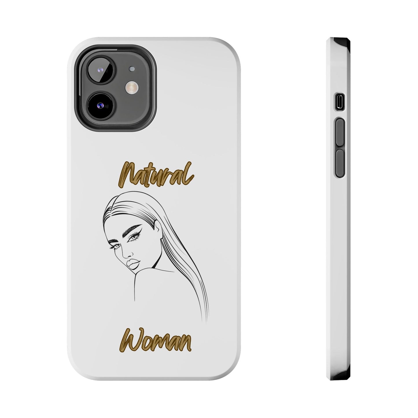 Natural Woman The Stare (BL) Tough Phone Cases WHITE