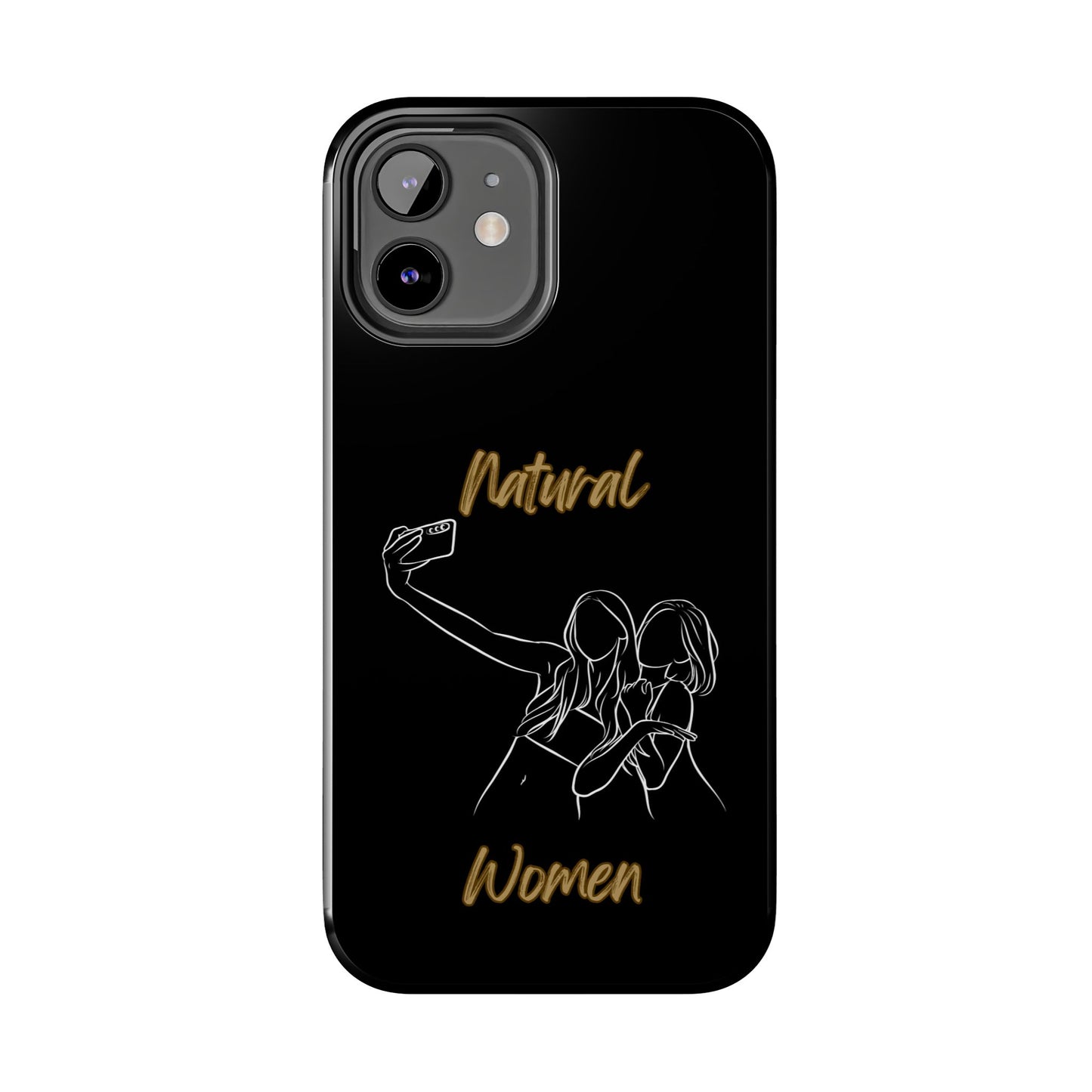 Natural Woman Friends Selfie (WL)Tough Phone Cases BLACK