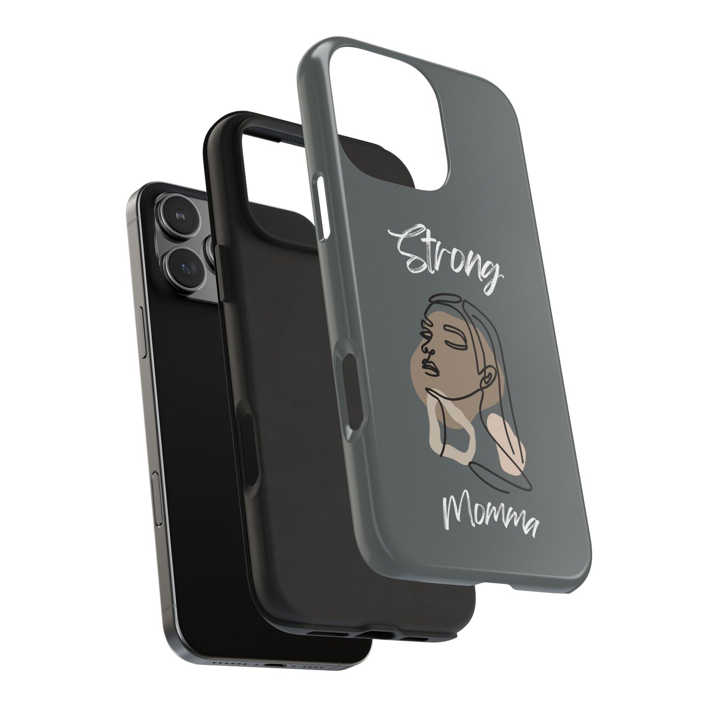 Strong Momma (WL) Tough Phone Cases DARK GREY