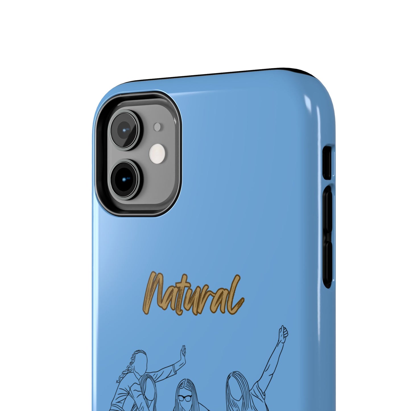 Natural Woman Piggy Back (BL)Tough Phone Cases LIGHT BLUE