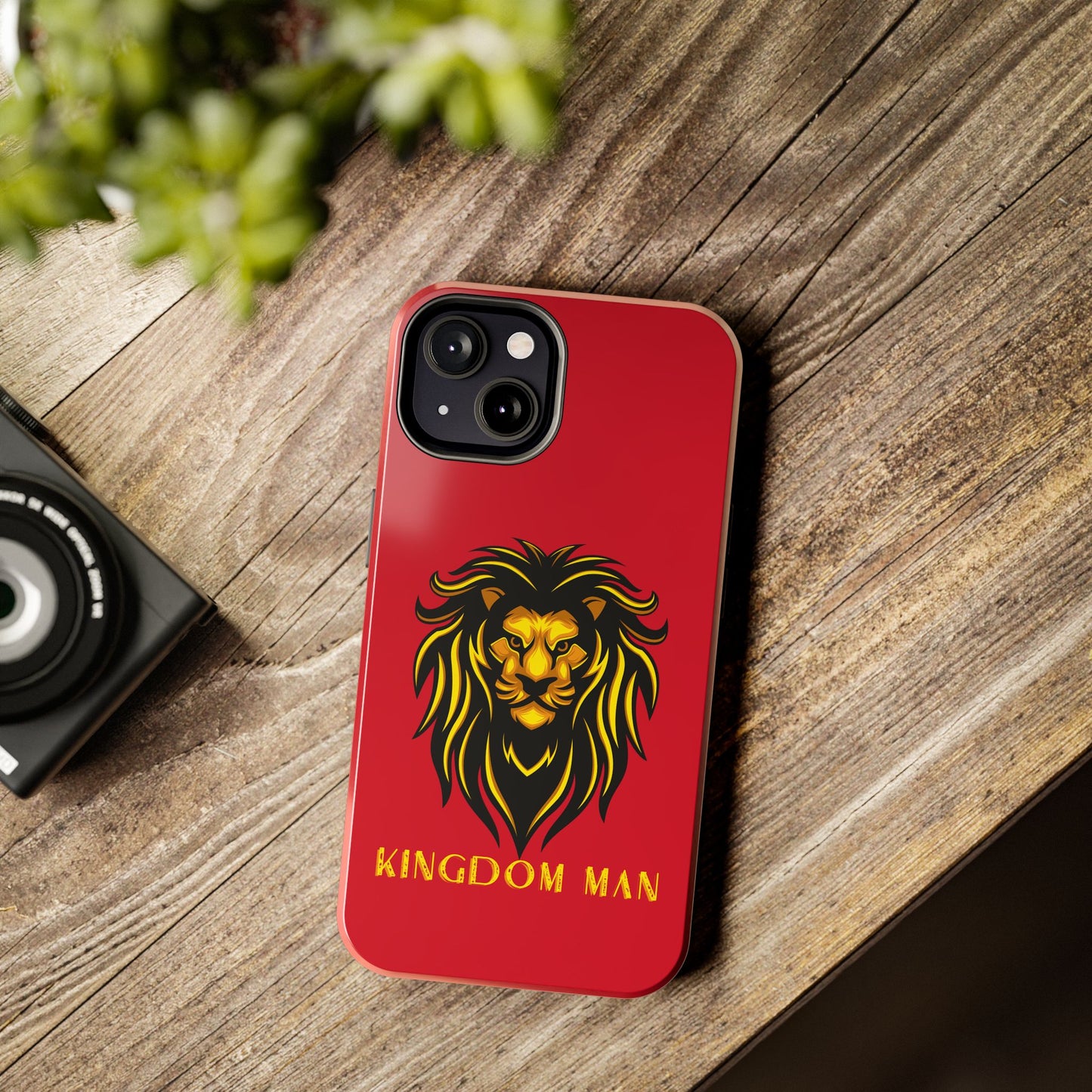 KIngdom Man (Gold Label) Tough Phone Cases DARK RED