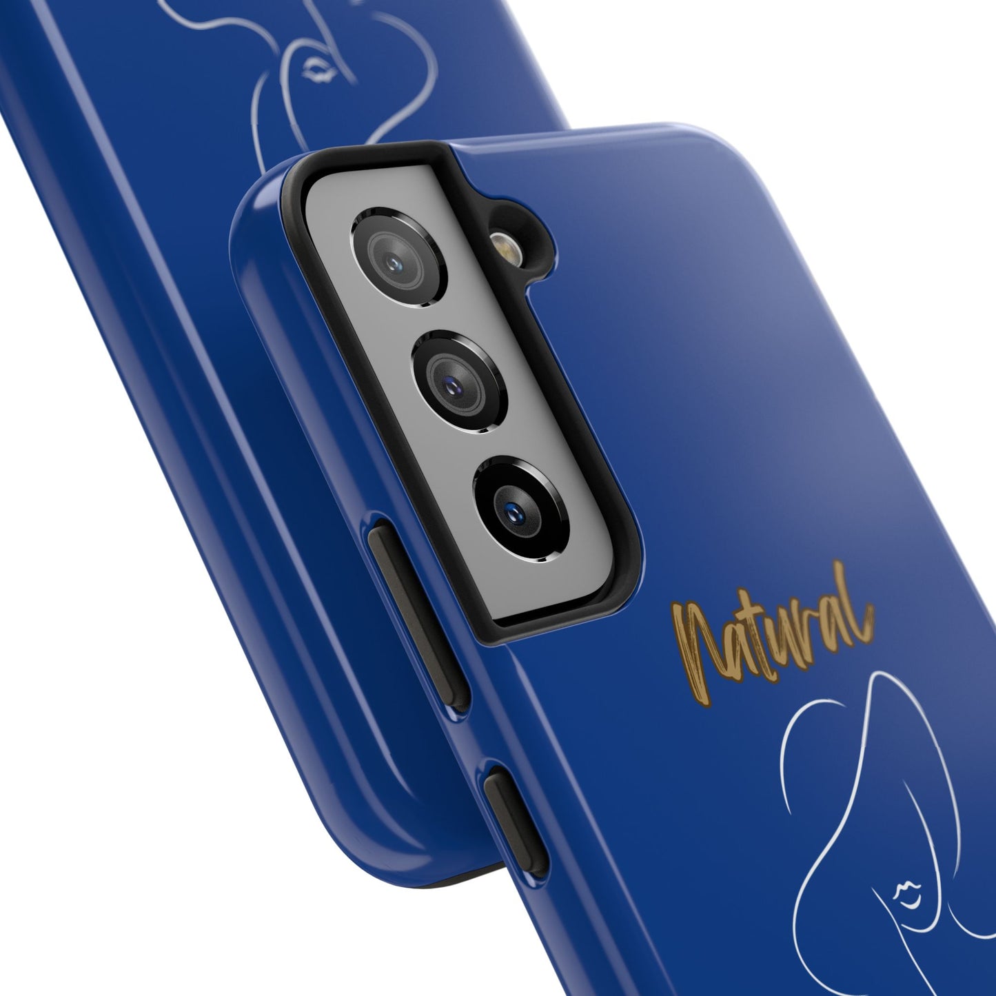 Natural Woman Sun Hat (WL) Tough Phone Cases DARK BLUE