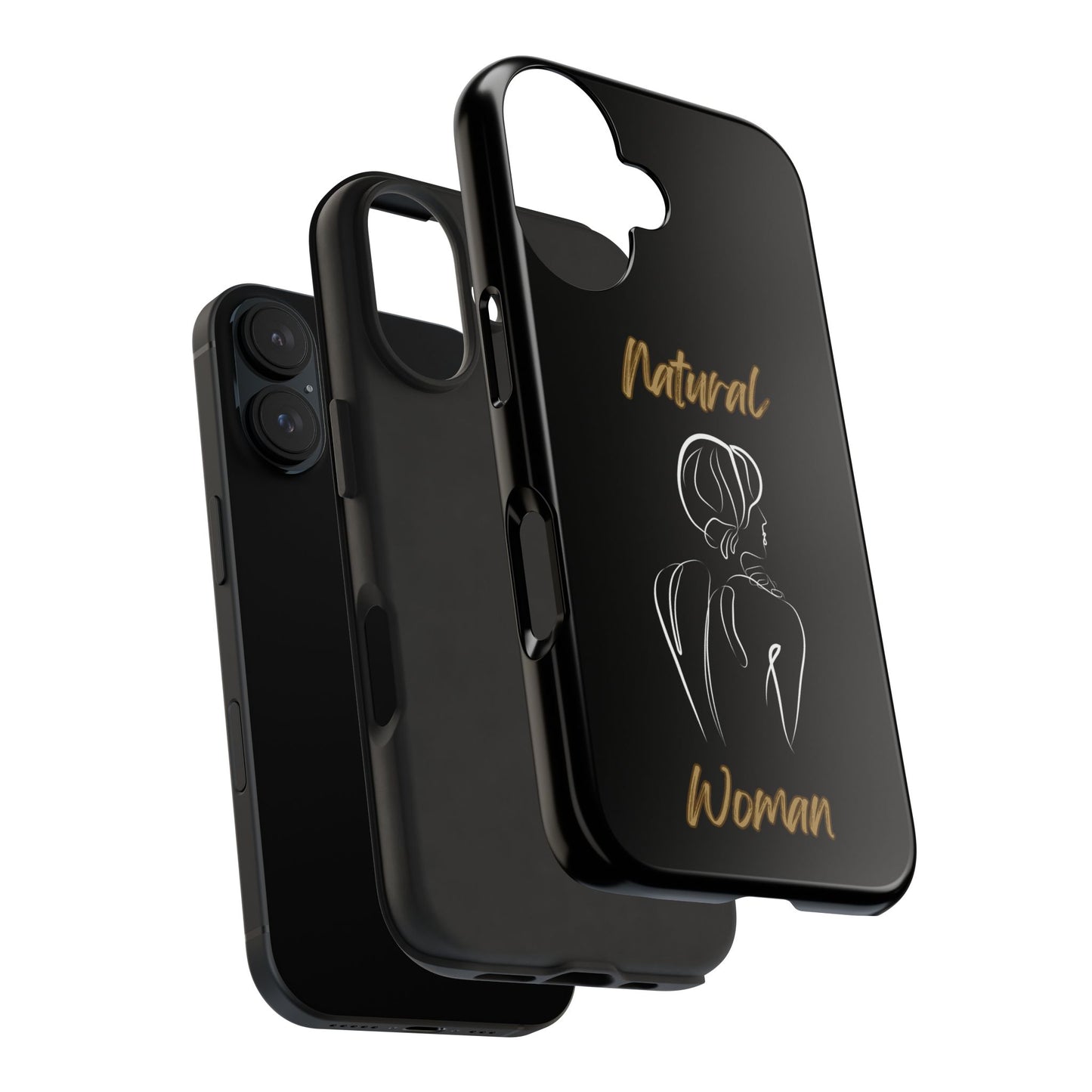 Natural Woman Back (WL)Tough Phone Cases BLACK