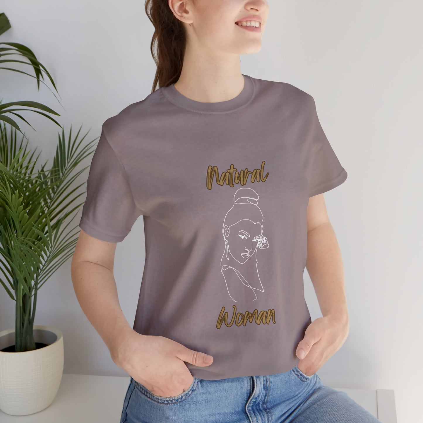 Natural Woman Sassy Bun (WL) Short Sleeve T-Shirt
