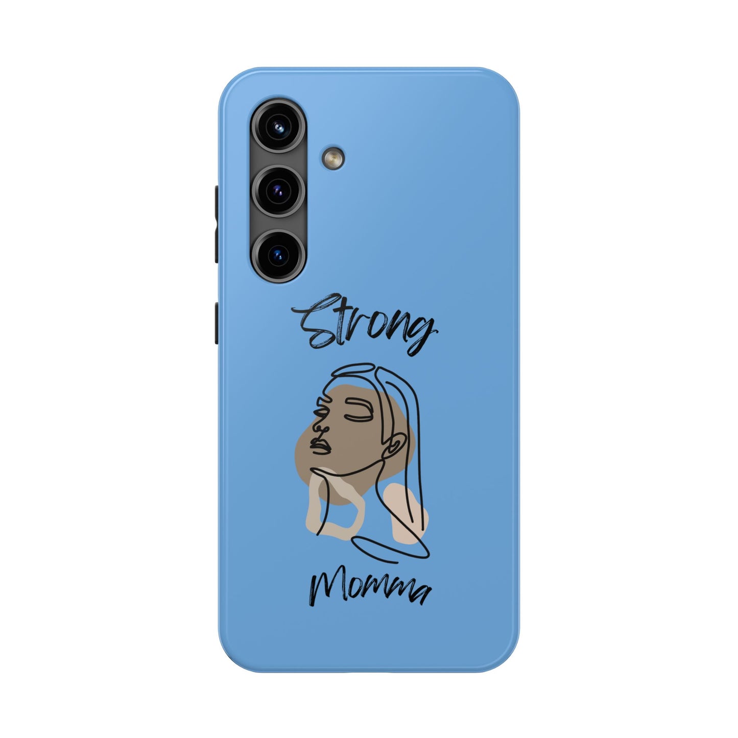 STRONG MOMMA Samsung Galaxy Tough Phone Cases (BL) Light Blue