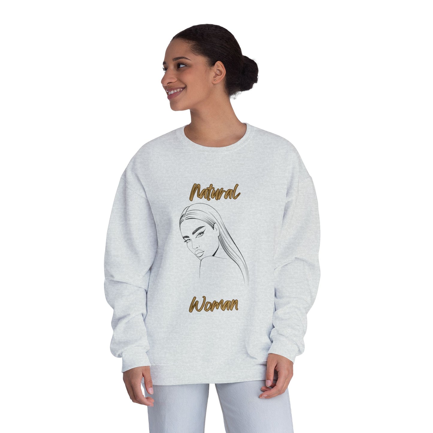 Natural Woman The Stare (BL) Crewneck Sweatshirt