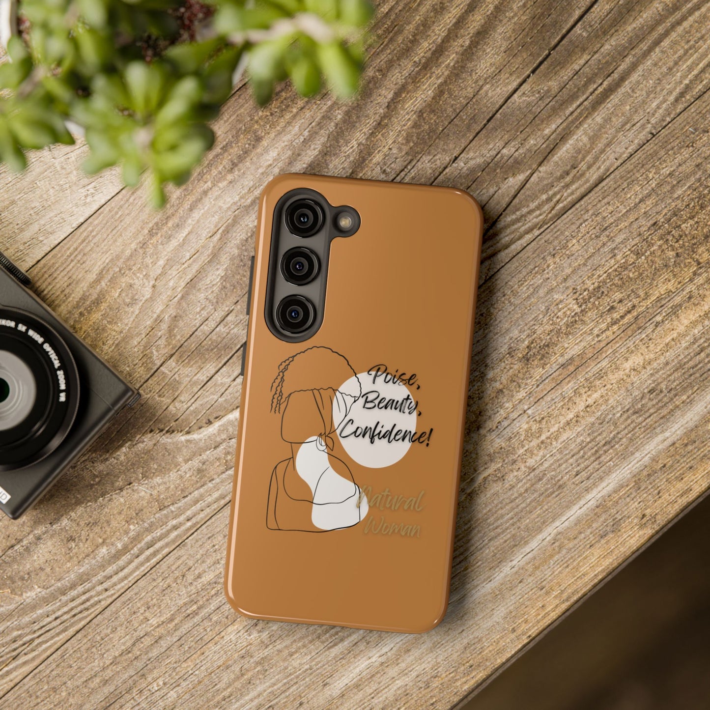Natural woman Puff (BL)Tough Phone Cases LIGHT BROWN