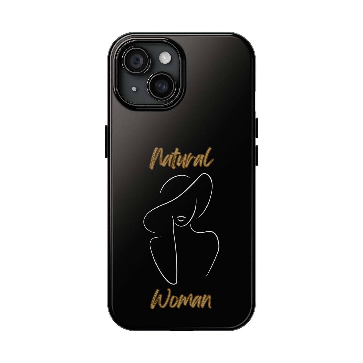 Natural Woman Sun Hat (WL) Tough Phone Cases BLACK