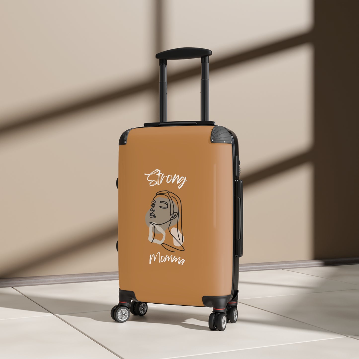 Strong Momma (WL) Luggage Bags LIGHT BROWN