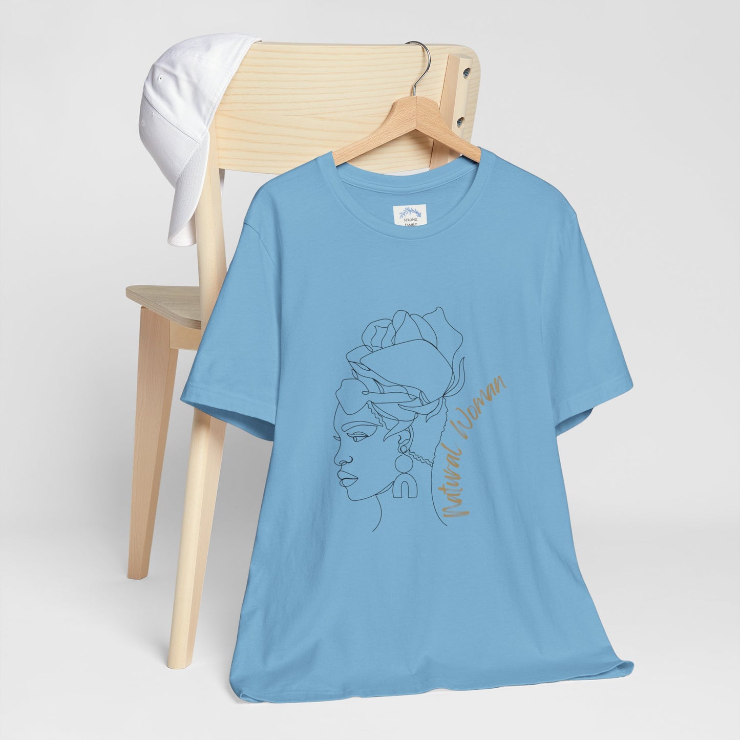 Natural Woman Flower Wrap (BL) Short Sleeve T-Shirt