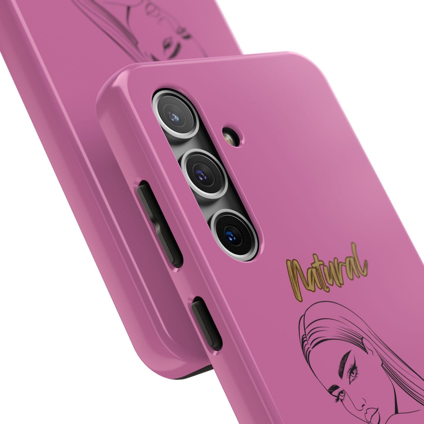 Natural Woman The Stare (BL)Tough Phone Cases LIGHT PINK
