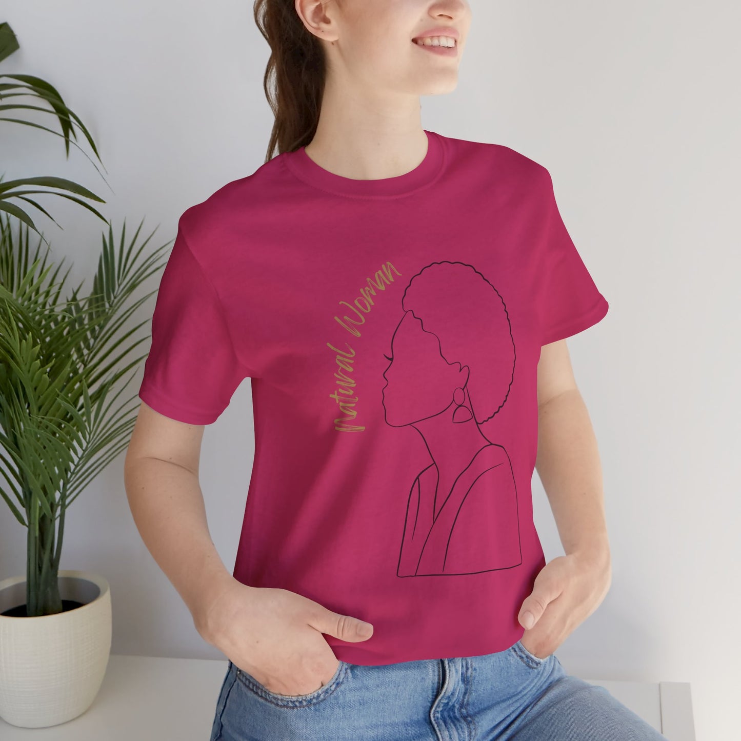 Natural Woman Sm Fro (BL) Short Sleeve T-Shirt