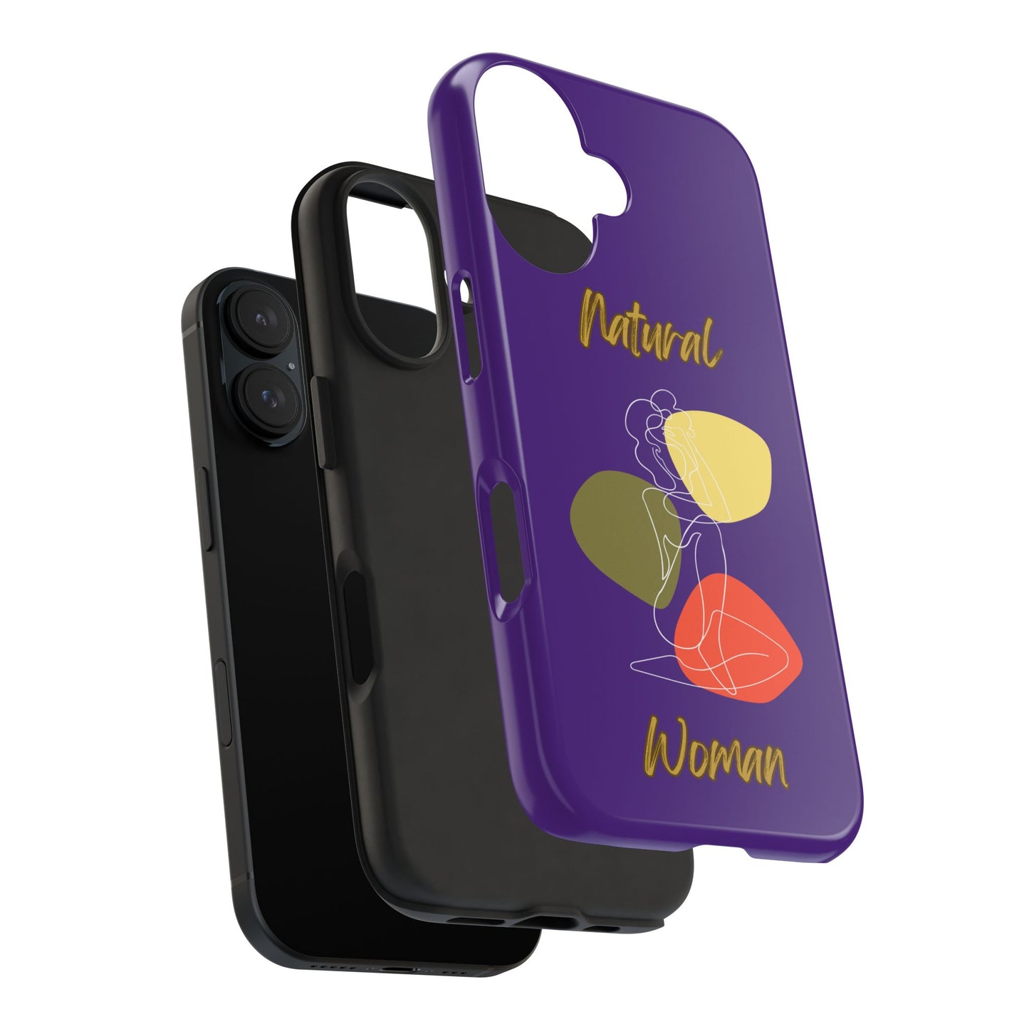 Natural Woman Colorful Pose (WL)Tough Phone Cases PURPLE