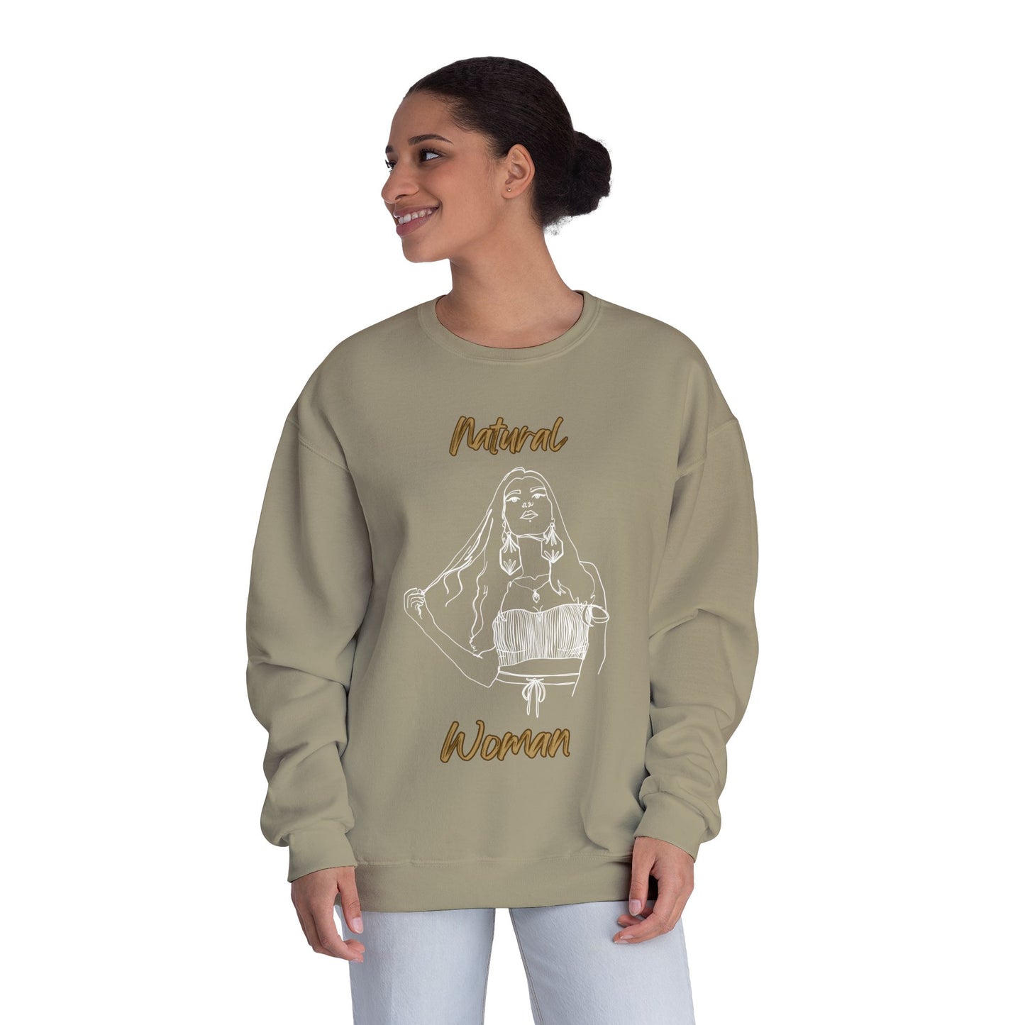 Natural Woman Thinking (WL) Crewneck Sweatshirt
