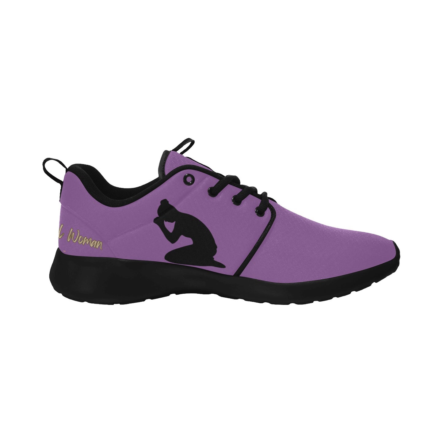 Natural Woman PRAY (BL) PURPLE w/ Black Sole Sneakers