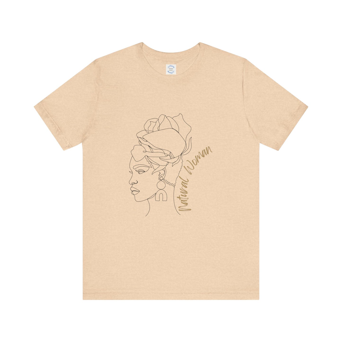 Natural Woman Flower Wrap (BL) Short Sleeve T-Shirt