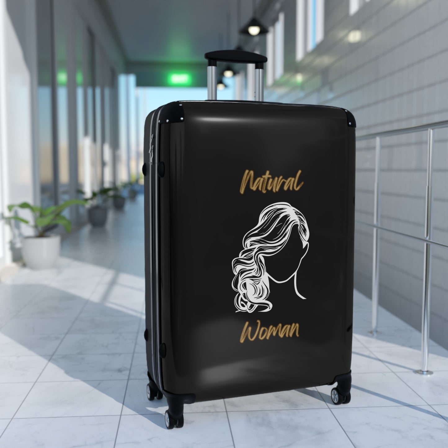 Natural Woman Long Curl (WL) Suitcase BLACK