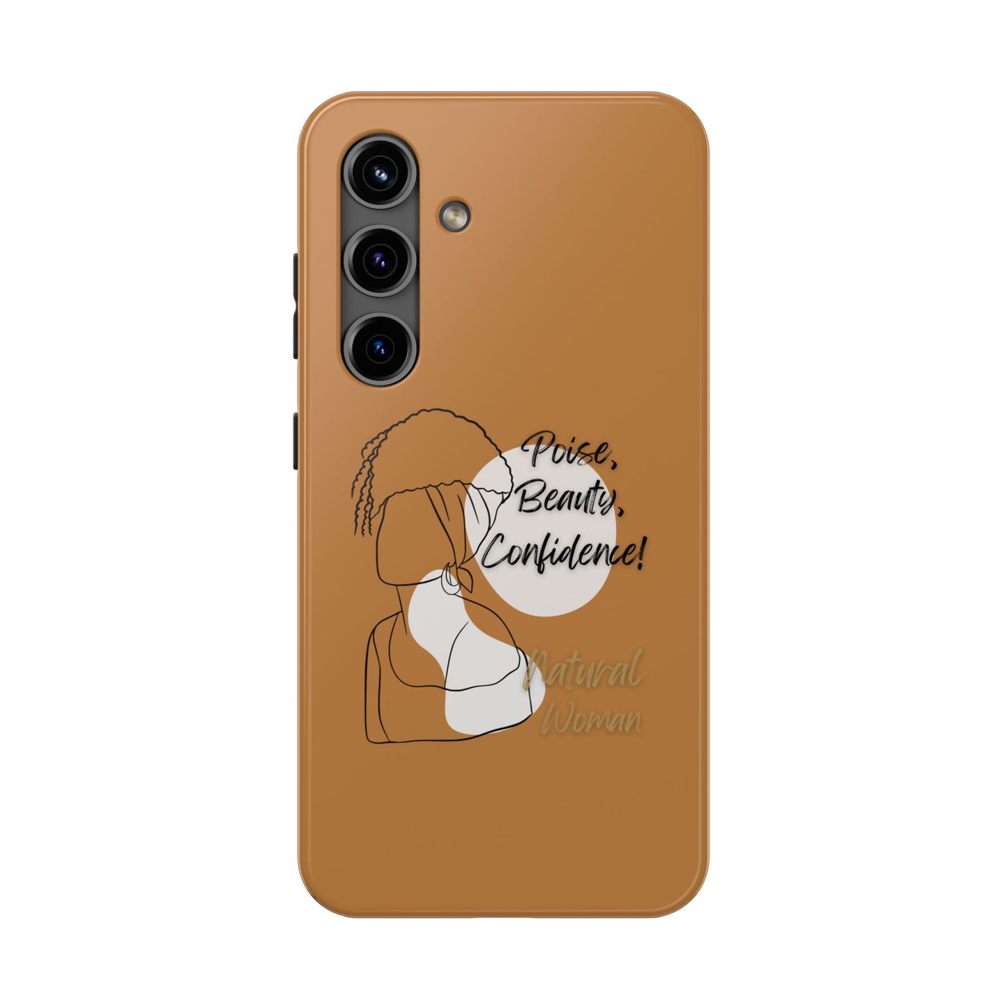 Natural woman Puff (BL)Tough Phone Cases LIGHT BROWN