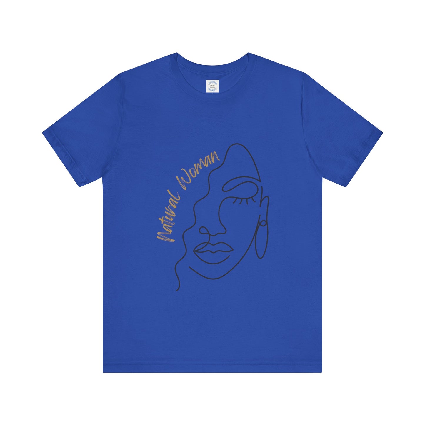 Natural Woman Half Face (BL) Short Sleeve T-Shirt