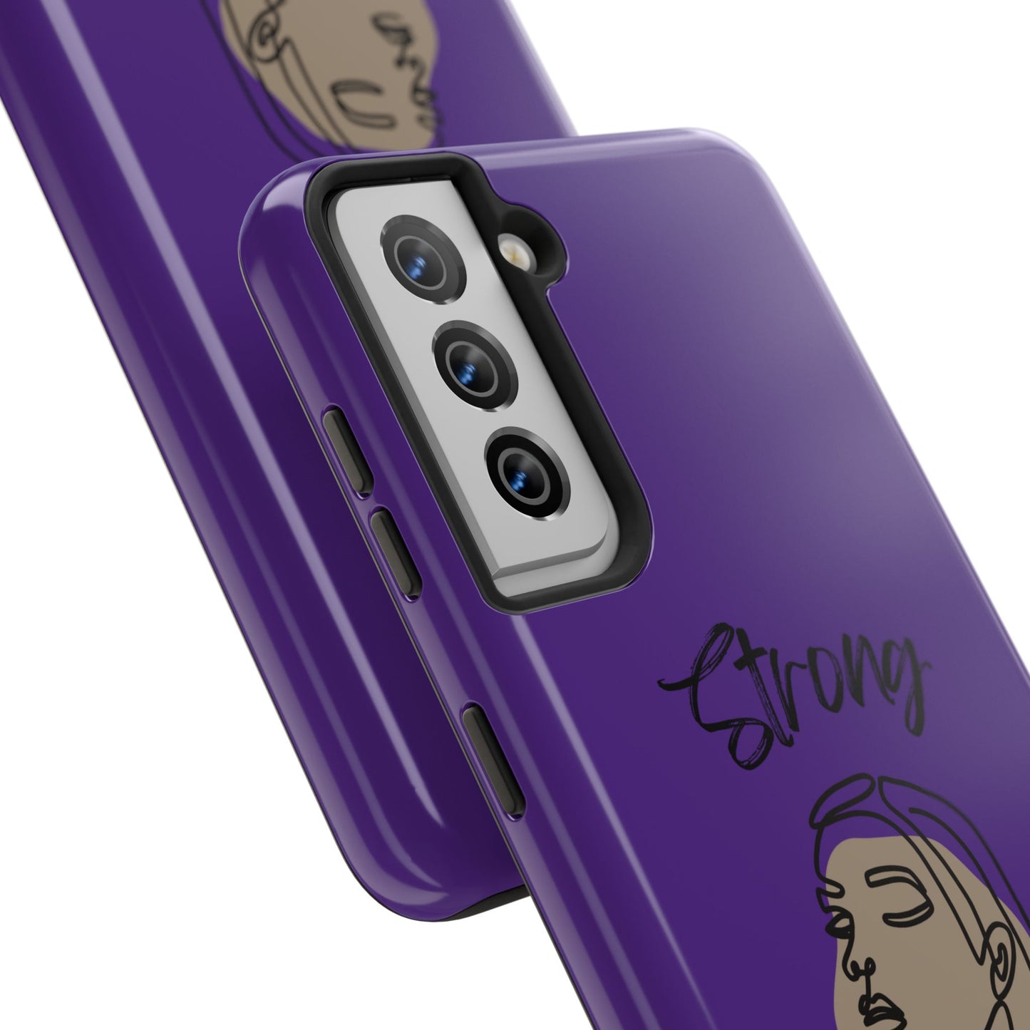 STRONG MOMMA Samsung Galaxy Tough Phone Cases (BL) Purple