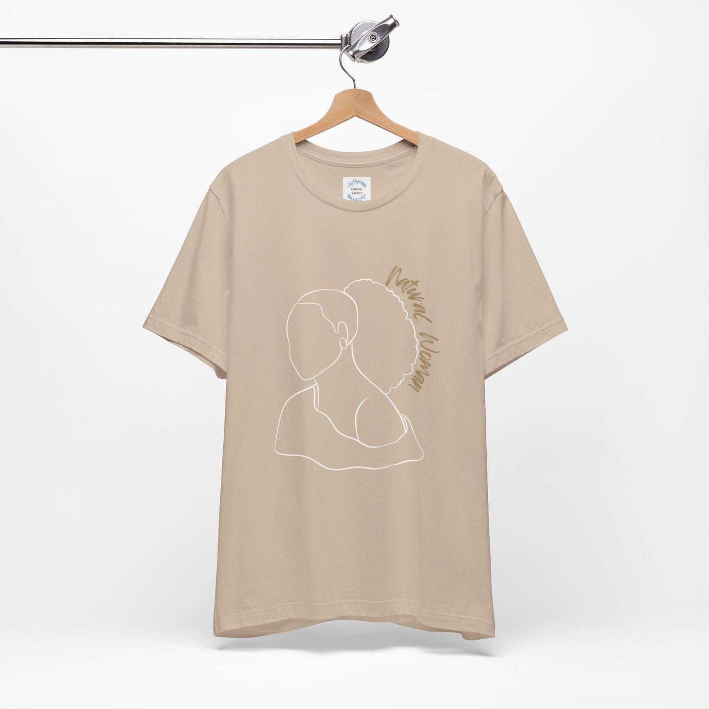 Natural Woman Behind Head Puff (WL) Short Sleeve T-Shirt
