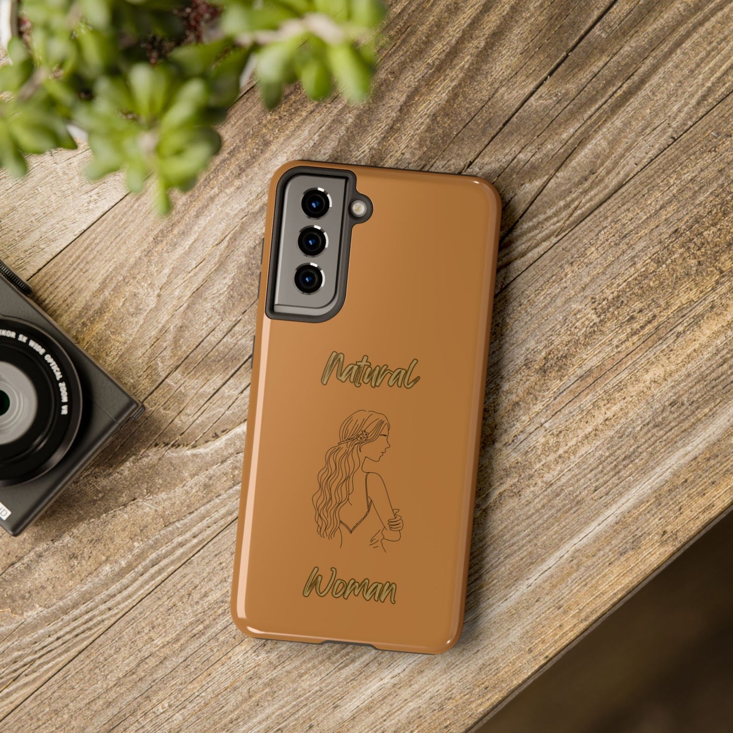 Natural Woman Young Woman (BL)Tough Phone Cases LIGHT BROWN