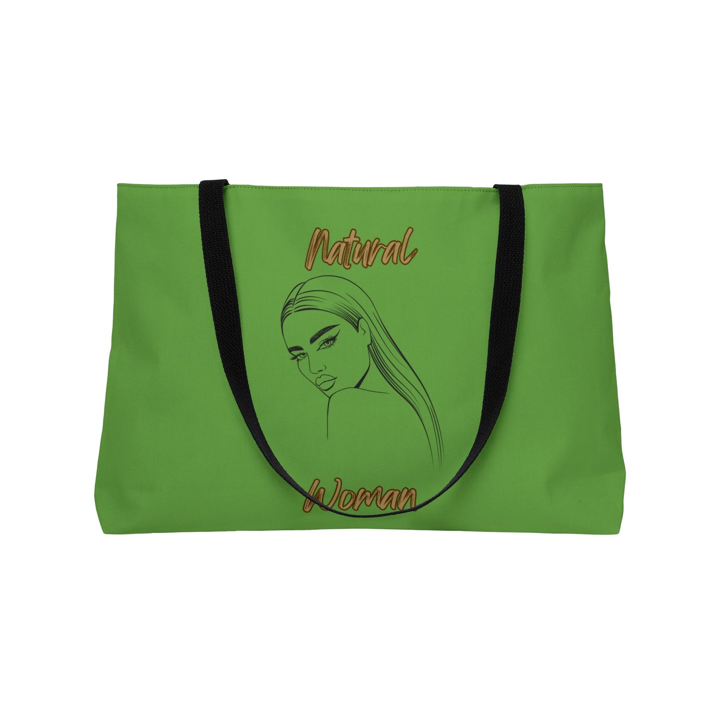 Natural Woman The Stare (BL) Weekender Tote Bag GREEN