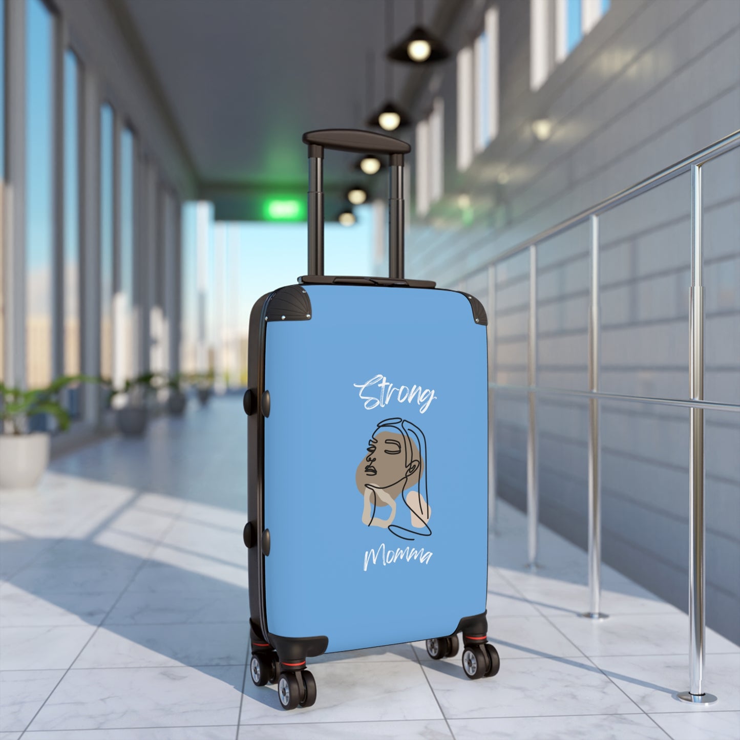 Strong Momma (WL) Luggage Bags LIGHT BLUE