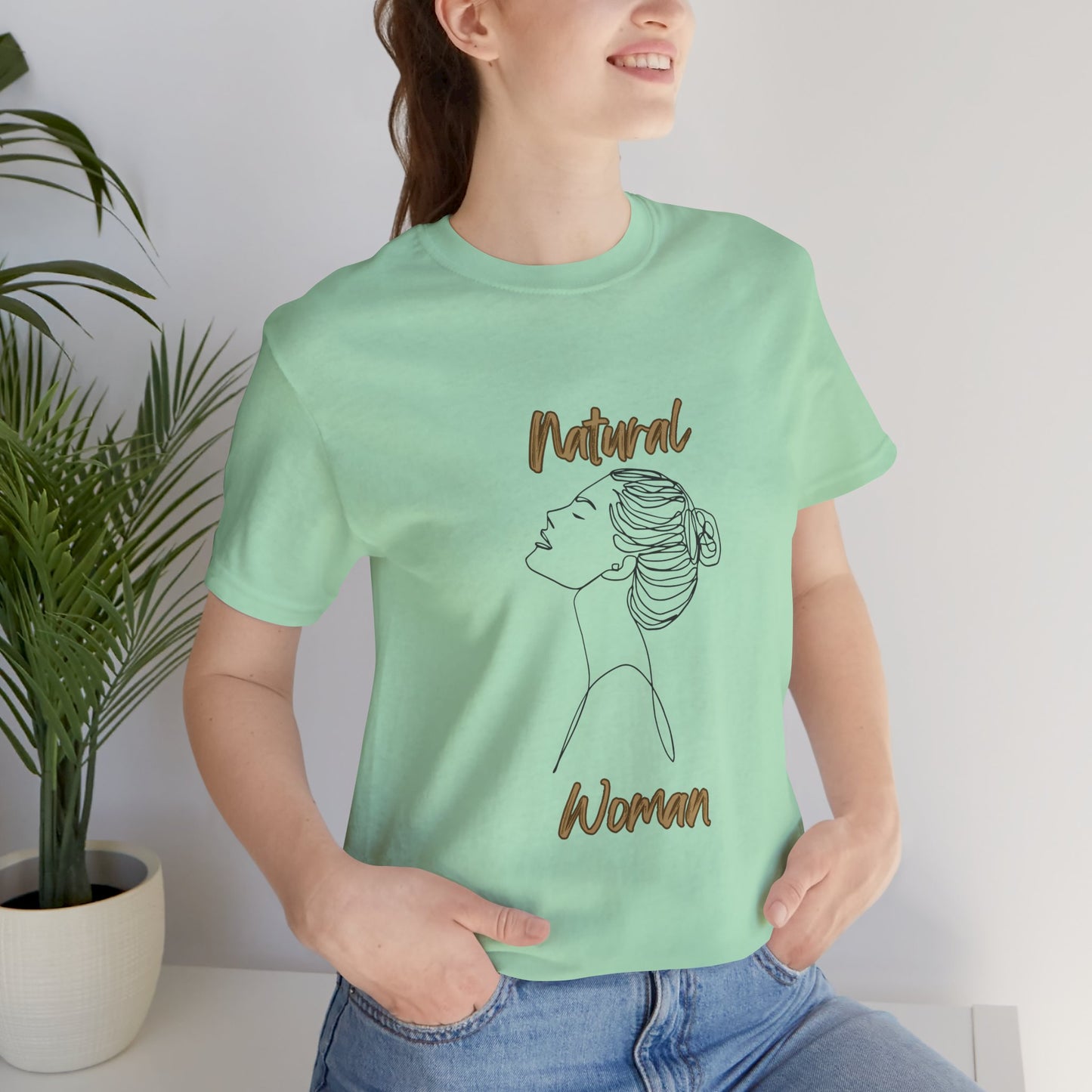 Natural Woman Wet Bun (BL) Short Sleeve T-Shirt