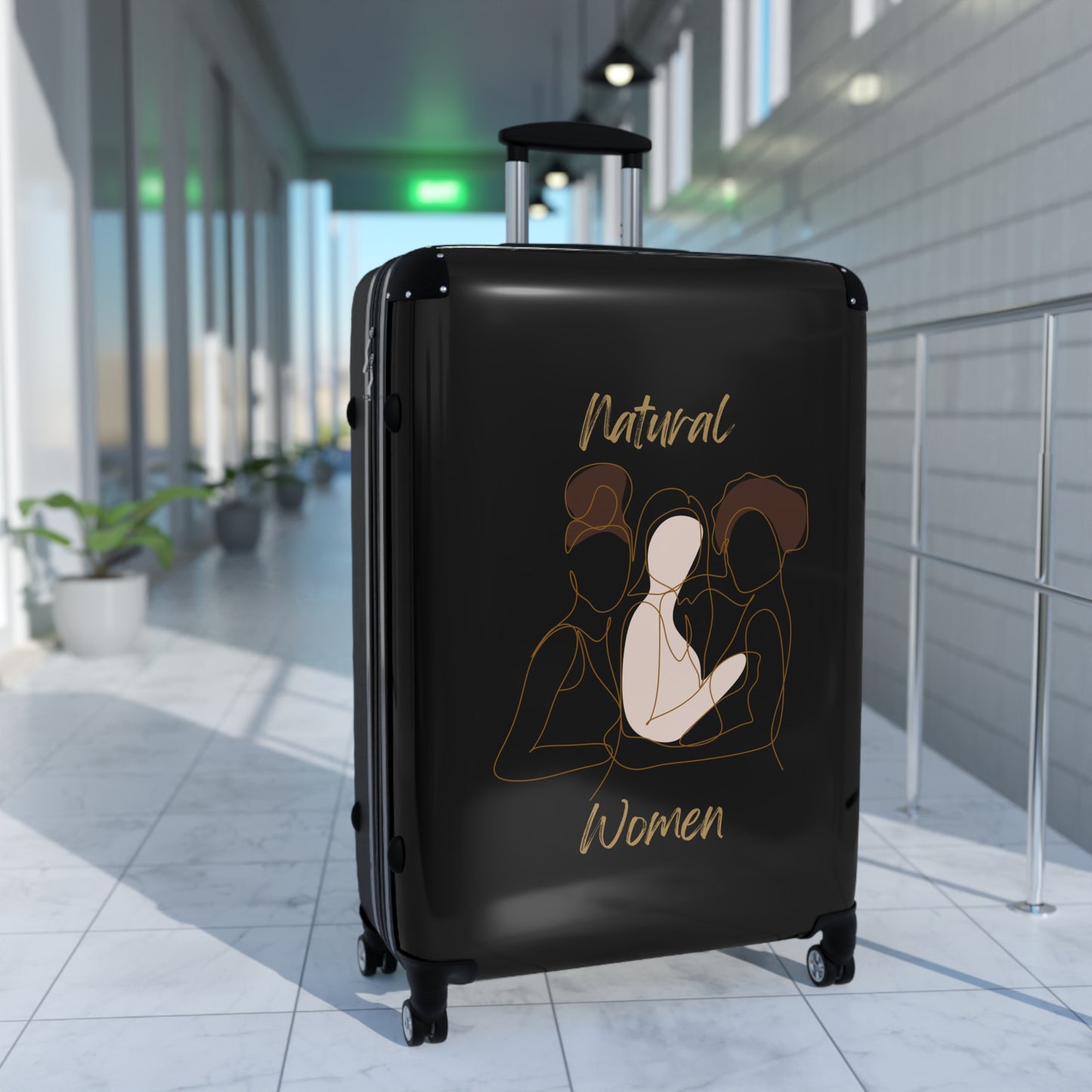 Natural Women Friends (WL) Suitcase BLACK